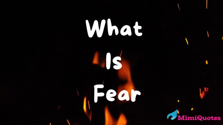what is fear